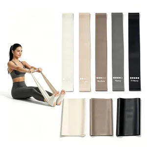 Rehabilitation Exercise TPE Mini Loop Resistance Bands 5-40 lb 5-Piece Set