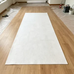 Removable Peel Stick Floor Protector Waterproof Residue Free Furniture Grade Felt Mat for All Hardwood Vinyl Laminate Floors