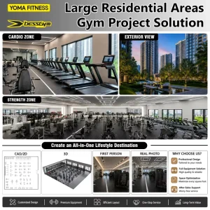 Residential Complex Fitness Center Large Gym Commercial Bodybuilding Equipment Full Set