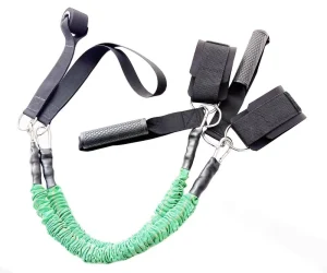 Resistance Band Elastic Band with Door Anchor Ankle Strap for Home Gym Training