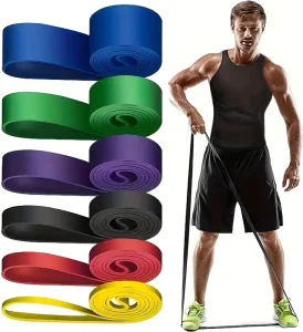Resistance Band Sets TPE Rubber Loop High Elastic 5-200 LBS Customizable Fitness Exercise Bands