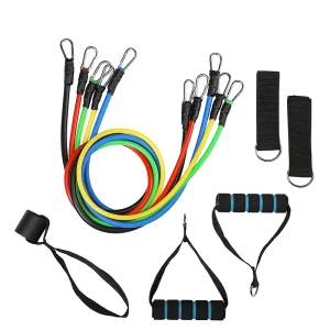 Resistance Bands Exercise Bands 5 Stackable Portable Workout Bands with Handles for Home Workouts Training