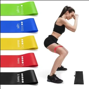 Resistance Bands Mini Loop Set High Elastic Hip Band Toning Exercise Band for Gym Booty Belt for Fitness Multicolor