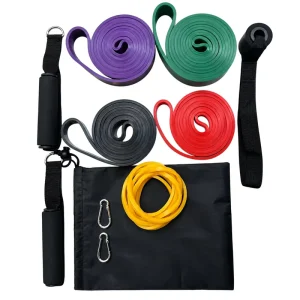 Resistance Bands Set With Handles And Door Anchor 5 Level Exercise Bands For Home Gym Yoga Strength Training Custom Logo