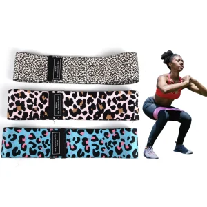 Resistance Bands for Legs and Hips, Fabric Exercise Loop Bands for Yoga, Pilates, Rehabilitation, Fitness and Home Workouts