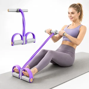 Resistance Bands with Foot Holders Pedal Exerciser for Workout