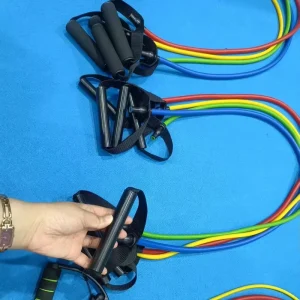 Resistance Bands with Plastic Handles, Workout and Training Cords, Therapy