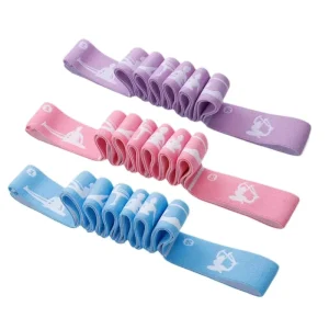 Resistance Elastic Bands Stretching Yoga Strap 8 Loops Fitness Exercise Pilates Latin Dance Yoga Stretch Belt Strap