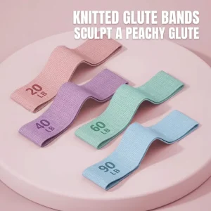 Resistance Exercise Bands for Knitted Fabric Booty Bands Non Slip Set of 20LB 40LB 60LB 90LB Bands for Fitness