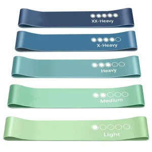 Resistance Loop Bands, 5 Resistance Levels, Home Gym Yoga Training