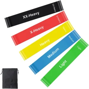Resistance Loop Bands Set Eco-Friendly Latex Mini Bands for Legs and Glutes Home Workout