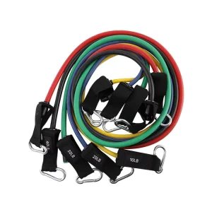 Resistance Tube Bands with Handles Set with Door Anchor for Full Body Workout