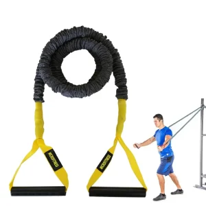 Resistance Tube with Safety Sleeve for Gym Fitness