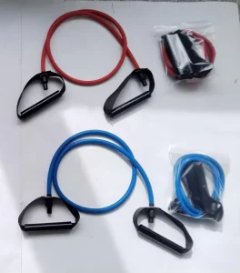 Resistance Tubes Resistance Bands with Handles Exercise Bands for Home Gym Physical Therapy Strength Training Muscle Toning