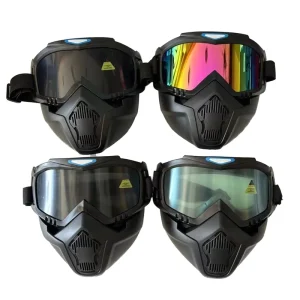 Retro Motorcycle Riding Mask Tactical Protection CS Outdoor Anti-UV Wind-proof Sand-proof Dust-proof Goggles Polyester