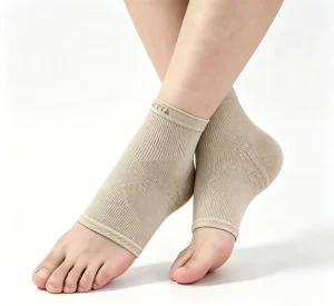 Reusable Breathable Anti-Crack Cracked Heel Sleeves, Moisturizing Nylon-Spandex Gel Ankle Support