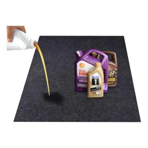 Reusable Washable Pet-Friendly Anti-Slip Polyester Garage Car Floor Mat Absorbent Oil Mat for Golf Carts and Motorcycles