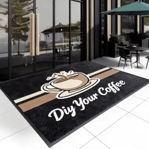 Reversible Tufted Custom-Pattern Rubber Garage Floor Mat for Indoor Workshop Warehouse Basketball Court