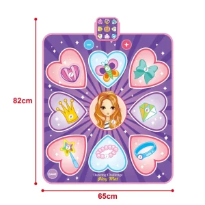 Rhythm Step Dance Mat with LED Lights and Adjustable Volume for Kids
