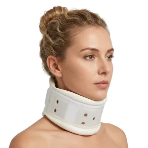 Rigid Breathable Neck Brace Cervical Support Collar for Gym, Workout and Sports Sprain