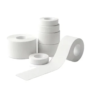 Rigid Zinc Oxide Sports Tape Non-Stretch Strong Adhesive Cotton Strapping Tape for Athletes Water Resistant