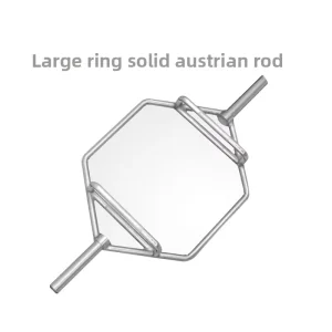 Ring-Shaped Deadlift Bar and Hexagonal Electroplated Squat Barbell