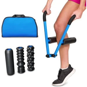 Roller Kit Muscle Massager with Lever-Type Pressure Control and Quick Roller Change
