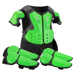 Roller Skate Skateboard and Skating Knee and Elbow Protection Vest Set
