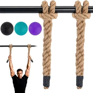 Rope Grip Strength Trainer for Pull-Ups, Ergonomic Fitness Accessory