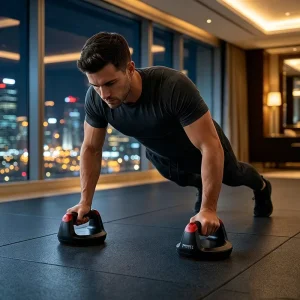 Rotatable Push-Up Handles with 360-Degree Rotation for Chest and Triceps Training