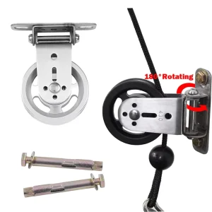 Rotating Heavy-Load Bearing Swivel Pulley Wheel for Gym Cable Machine
