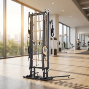 Rotating Pilates Tower Adjustable Aluminum Pilates Studio Equipment