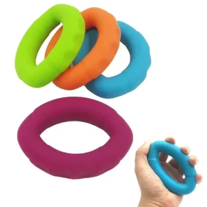 Round Silicone Massage Finger Grip Exerciser and Finger Stretcher