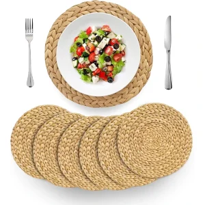 Round Woven Rattan Plate Charger Seagrass Placemat