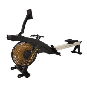 Rowing Machine Gym Equipment Air Resistance Foldable Rower Cardio Fan Commercial Use