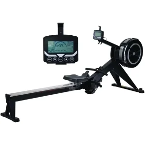 Rowing Machine with 10-Level Adjustable Air Resistance for Home and Gym Workouts
