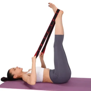 Rubber 8-Loop Stretch Band for Yoga and Exercise
