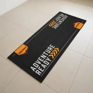 Rubber-Backed Logo Floor Mat Carpet for Garage Oil-Absorbent Car Racing Mat for Motorcycle