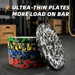 Rubber Bumper Weight Plates with Steel Insert for Fitness Center Equipment Factory