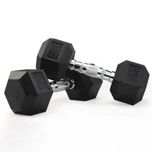 Rubber CPU Dumbbell Set for Weight Lifting and Fitness