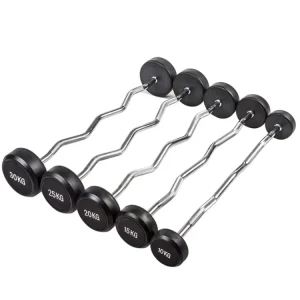 Rubber-Coated Fixed Barbell