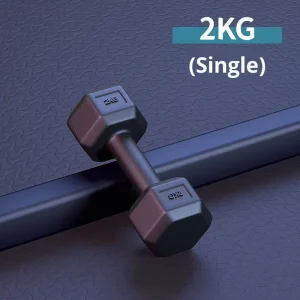 Rubber-Covered Hexagonal Dumbbells 2 3 5 10kg for Home Fitness