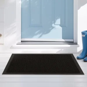 Rubber Cushioned Mesh Door Mat Custom Heavy-Duty Quick-Dry Washable PET-Friendly Trapping Sand Dirt Debris