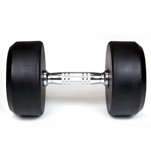 Rubber Dumbbell Set 50 kg with Steel Handles