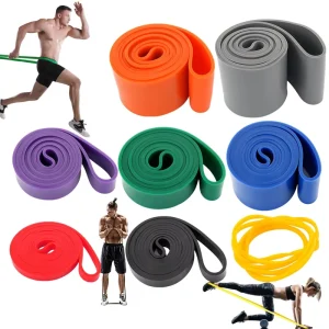 Rubber Elastic Resistance Bands Training Pack Pastel Color for Gym Exercise