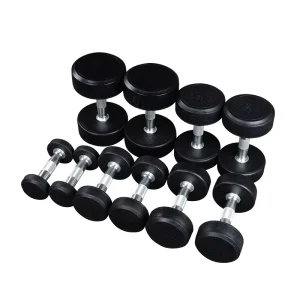 Rubber Encased Dumbbell Set