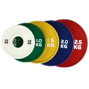 Rubber-Encased Weight Plates for Home Gym