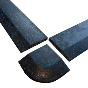 Rubber Flooring High Density Nontoxic EPDM Rubber Gym Floor Edge Strips and Corner Protective Flooring