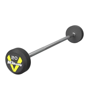 Rubber Gym Training Barbell