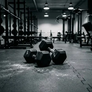 Rubber Hex Dumbbell for Home Gym Strength Training Solid Steel Cast Iron Weights for Bodybuilding Workout